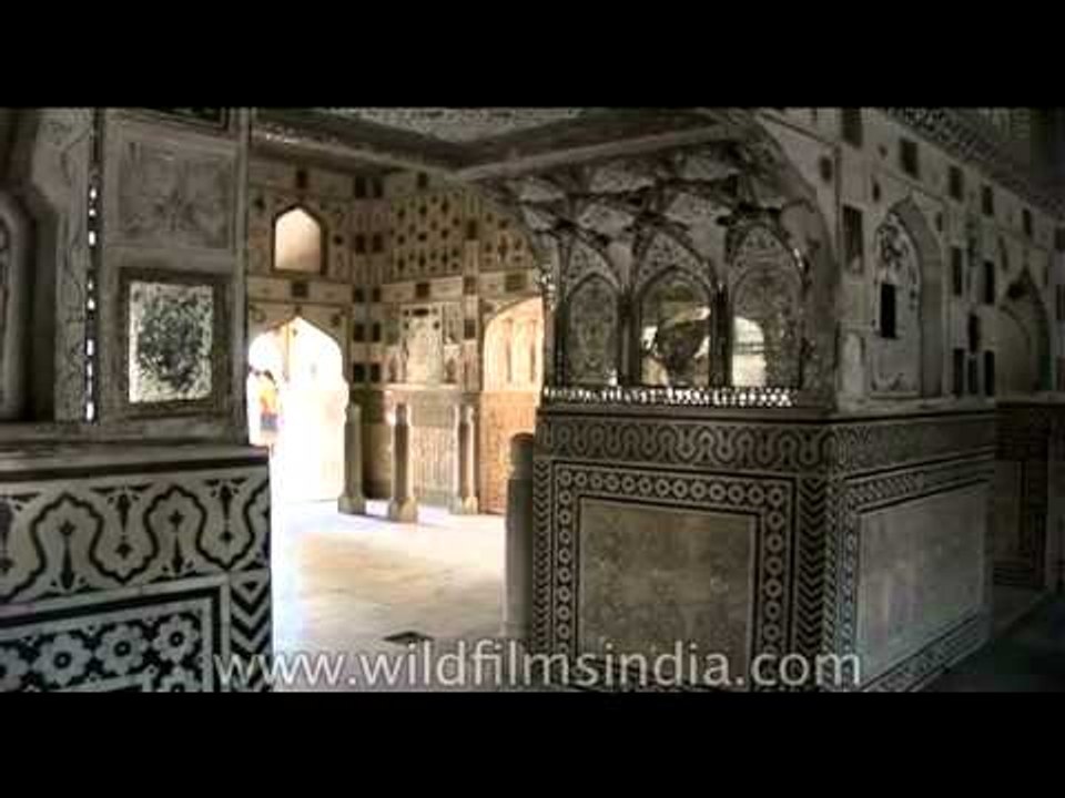 Interior wall paintings of Amer Fort, Jaipur