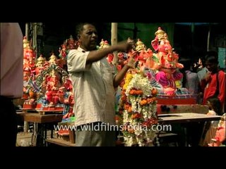 Ganesh idols stall in Bangalore