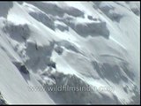 The treacherous rock faces to the south of Nanda Devi West peak!