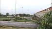 Traffic transit on the AIIMS flyover in Delhi