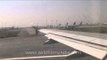 View of West Bengal's Kolkata airport from Jet Airways plane window