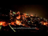 Gangtok town all lit-up at night!