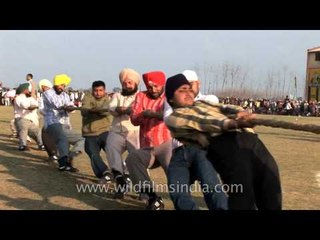 Son of Sardar tug of war at the Rural Olympics!