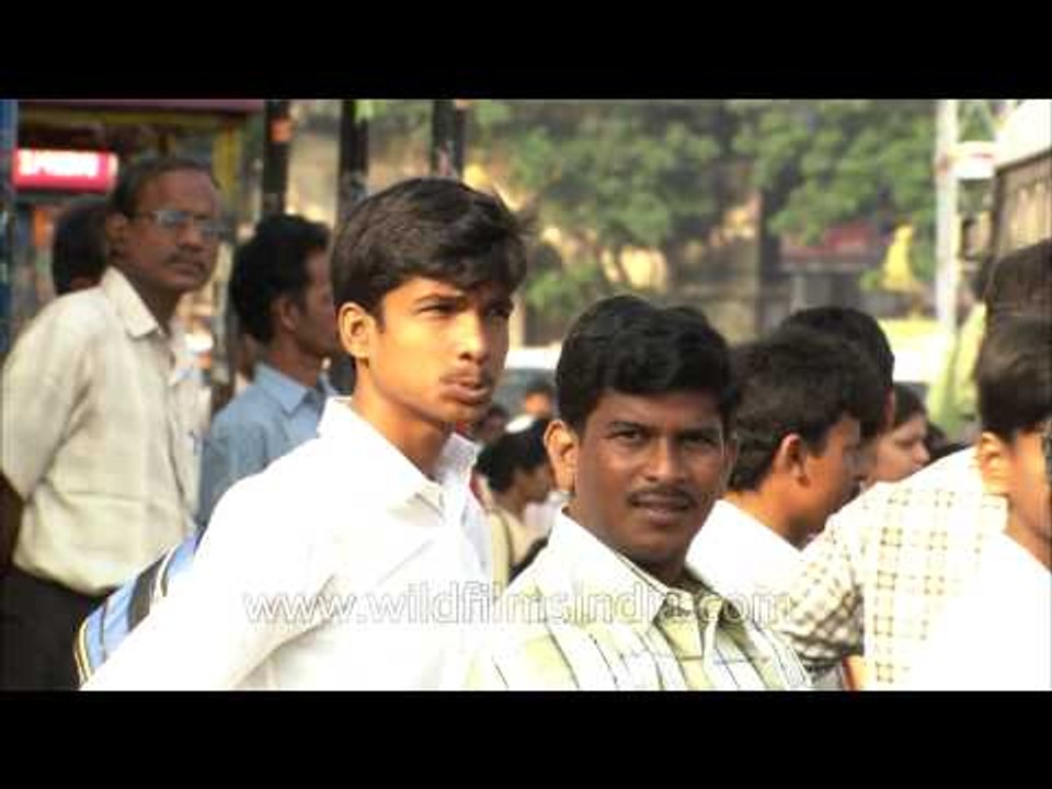 People waiting for their bus