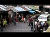 Life bustles by Landour bazaar in Uttarakhand