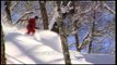 Skiing down snow covered Himalayan slopes