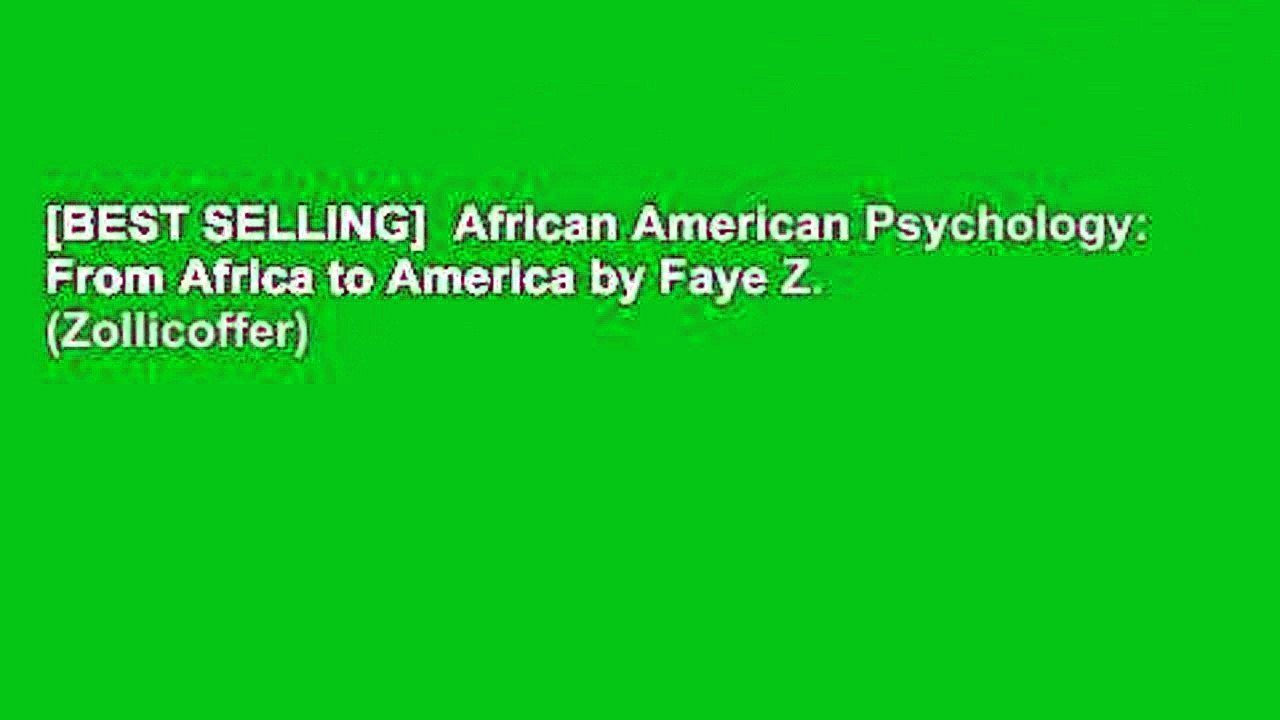 [BEST SELLING]  African American Psychology: Fr...