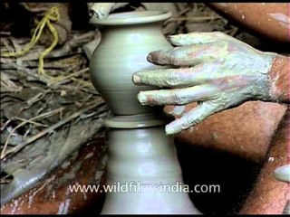 Traditional pottery making in India