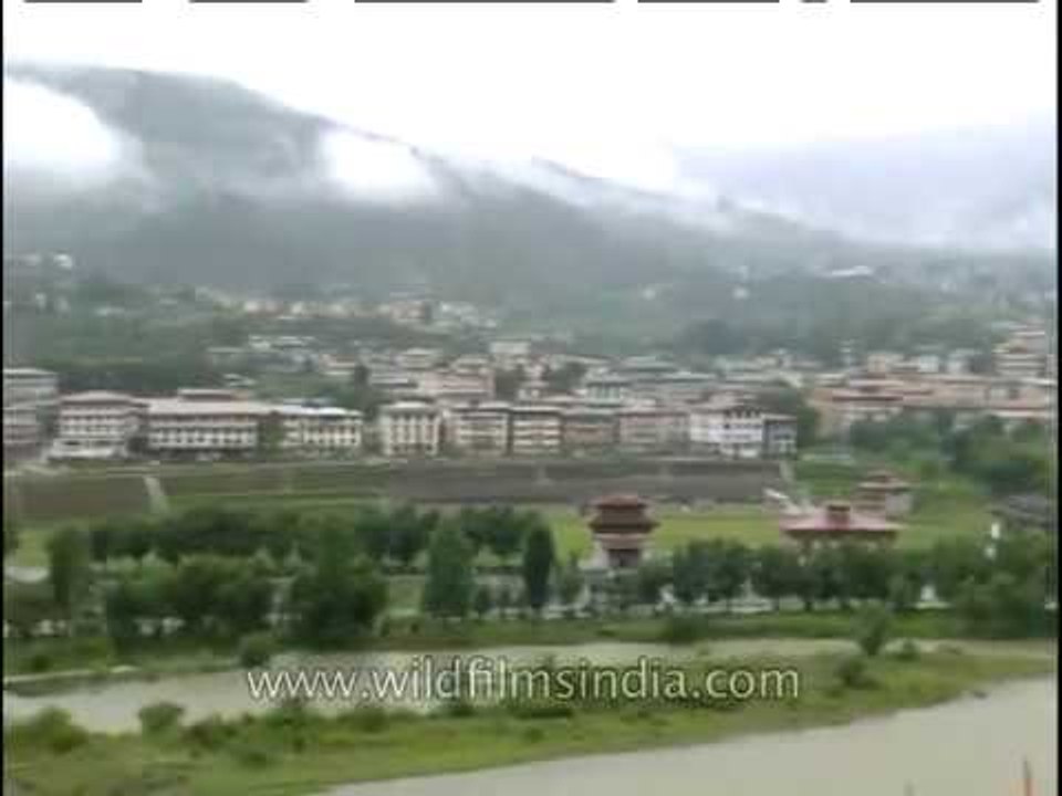 Bhutan's unique architecture in Thimphu