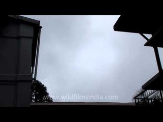 Rolling clouds in motion in Mussoorie