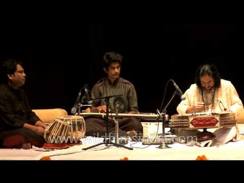 Santoor maestro performing at Sangeet Samaroh in Delhi