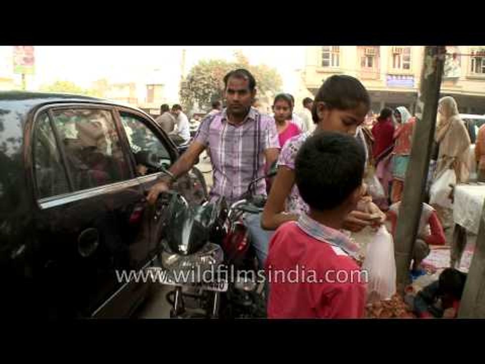 Pre-Diwali shopping at Fatehpur Beri Market Place, Delhi