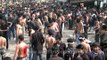 Shia Muslims flagellate themselves during Muharram procession