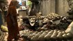 Potter making diyas (clay lamps) before Diwali festival