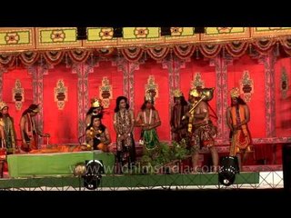 Dramatic enactment during Dussehra in Delhi