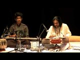Indian instrumentalist Bhajan Sopori playing santoor