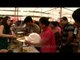Volunteers serving bhog on the occasion of Durga puja