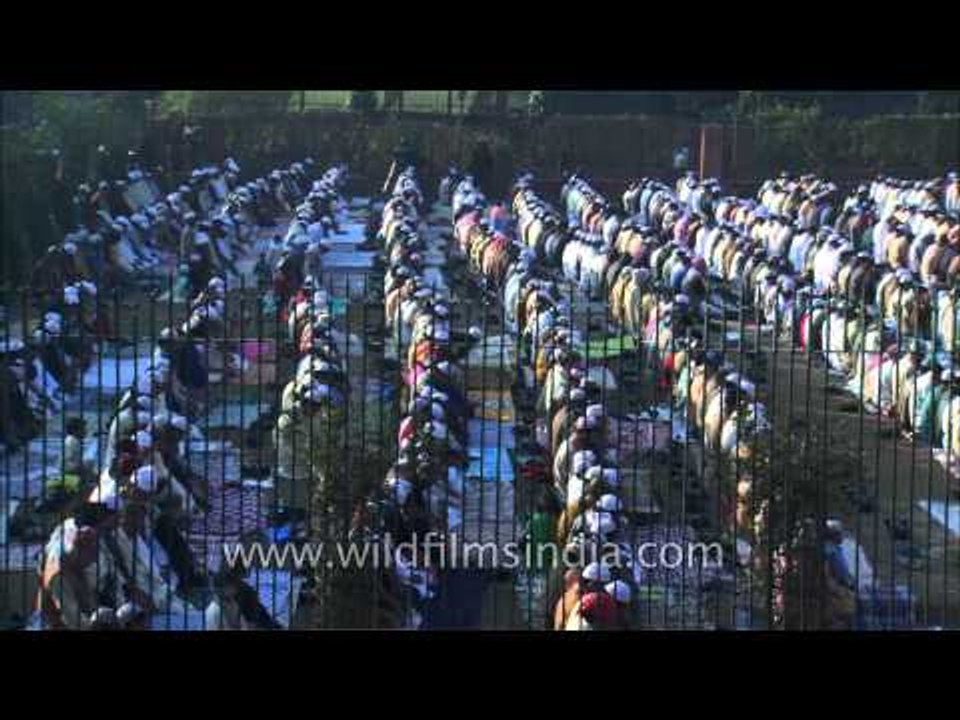Eid al-Adha namaaz at Jama masjid, Delhi