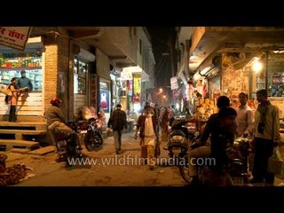 Street with Diwali Decorations: Fatehpur Beri