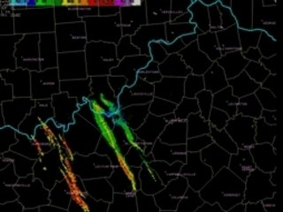 Chaff Chemtrails Detected by NWS Louisville Radar