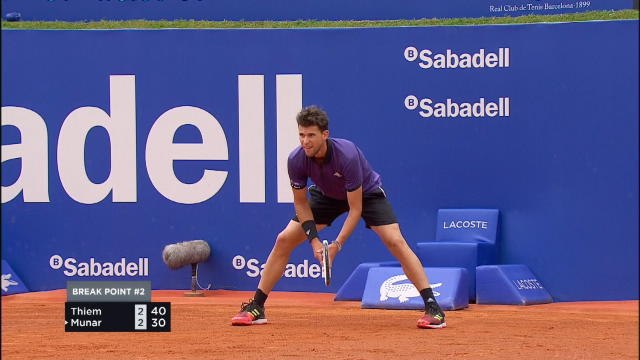 TENNIS: ATP Barcelona: Thiem bt Munar (7-5, 6-1)