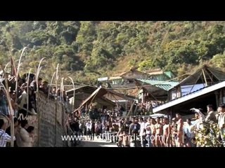 Indigenous Naga acrobatic or gymnastic feat without gear on Hornbill Festival '12