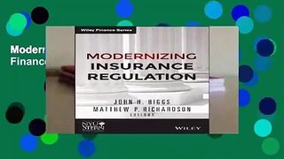 Modernizing Insurance Regulation (Wiley Finance)