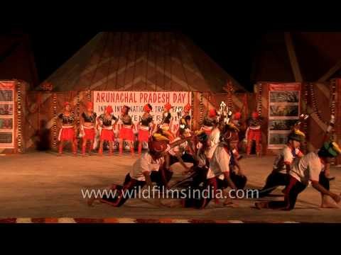 Singpho dance troupe from Arunachal performing in New Delhi