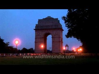 Evening magnificence of India gate, New Delhi