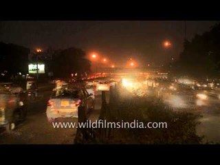 Moolchand flyover, New Delhi time lapse