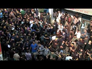 Shia muslims beating their heart out on the 10th day of Muharram