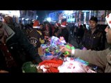 People shopping for Christmas at the Night Bazaar of Nagaland