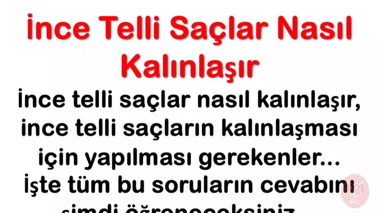İnce Telli Saçlar Nasıl Kalınlaşır