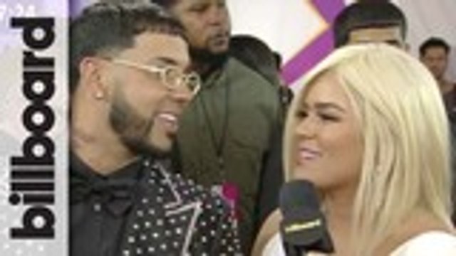 Anuel AA & Karol G Talk Touring Together & BBLMA Nominations | Billboard Latin Music Awards 2019