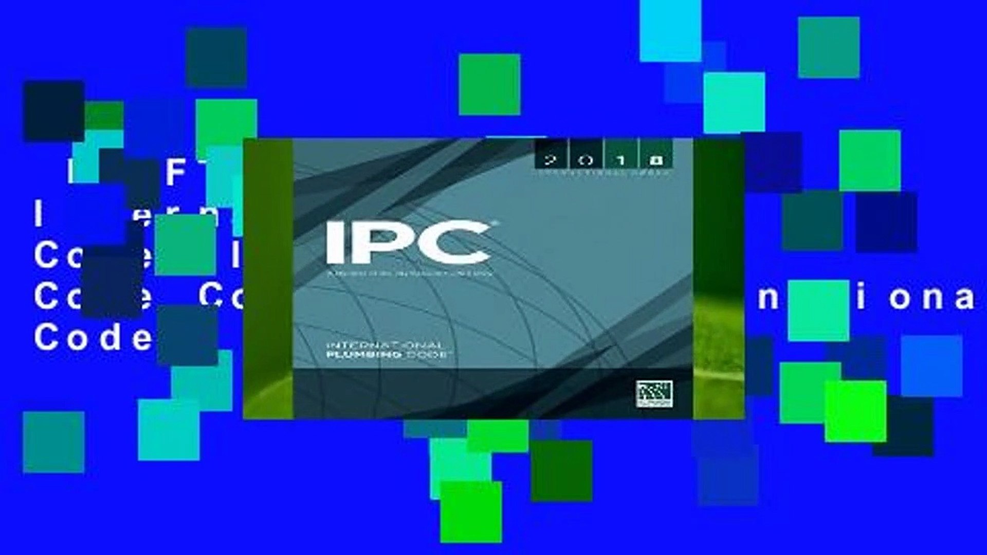 ⁣[GIFT IDEAS] 2018 International Plumbing Code (International Code Council) by International Code