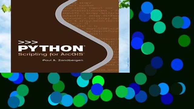Python Scripting for ArcGIS Best Sellers Rank : #5