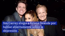 Jim Carrey elogia a Ariana Grande por hablar abiertamente sobre la depresión