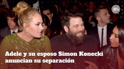 Adele y su esposo Simon Konecki anuncian su separación