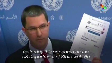 Venezuela Exposes Damages That USA's Policy Of Unilateral Sanctions Produce