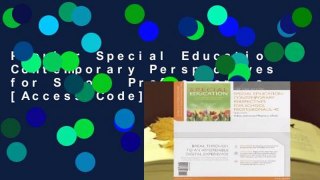 Popular Special Education: Contemporary Perspectives for School Professionals [Access Code] -