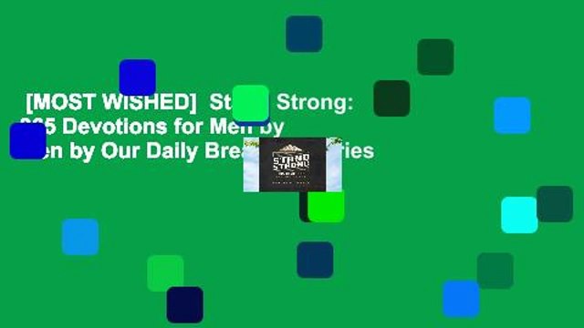 [MOST WISHED] Stand Strong: 365 Devotions for Men by Men by Our Daily Bread Ministries