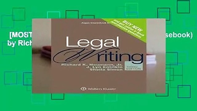 [MOST WISHED] Legal Writing (Aspen Coursebook) by Richard K Neumann Jr