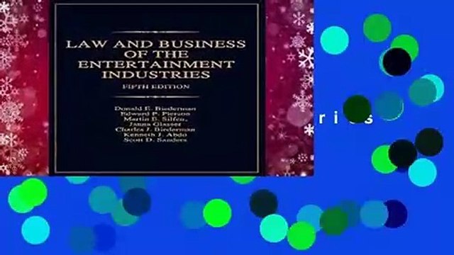 [MOST WISHED] Law and Business of the Entertainment Industries (Law Business of the