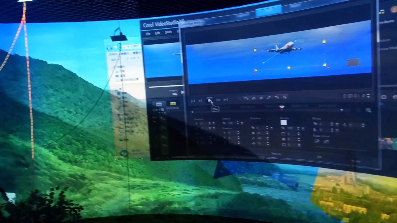 6-channel arc screen fusion projection large screen II