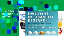 Full E-book  Investing in Financial Research: A Decision-Making System for Better Results (AREA