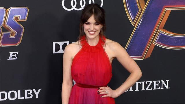 Elizabeth Henstridge Avengers Endgame World Premiere Purple Carpet