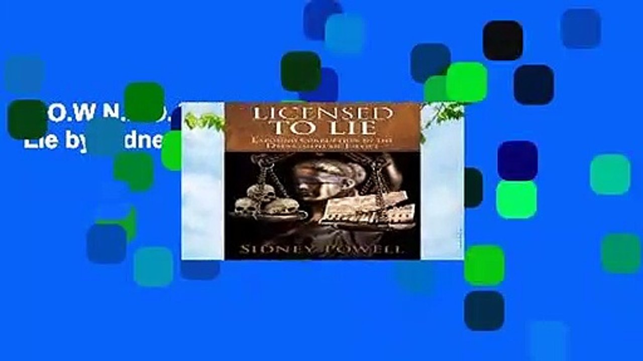 D.O.W.N.L.O.A.D [P.D.F] Licensed to Lie by Sidney Powell