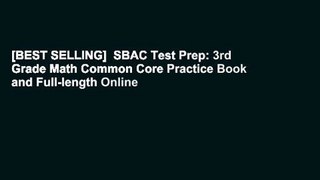 [BEST SELLING]  SBAC Test Prep: 3rd Grade Math Common Core Practice Book and Full-length Online
