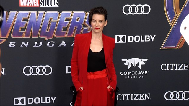 Evangeline Lilly Avengers: Endgame World Premiere Purple Carpet