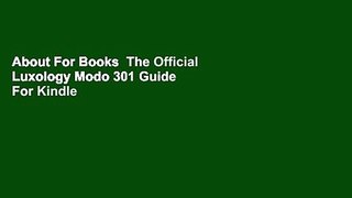 About For Books  The Official Luxology Modo 301 Guide  For Kindle